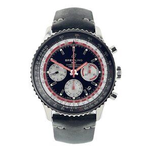 Breitling Navitimer Swiss Air Steel Black Dial 43mm Automatic Men's Watch AB0121